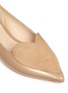 细节 - 点击放大 - ISA TAPIA - CLEMENT心形绒面皮拼接漆皮平底鞋