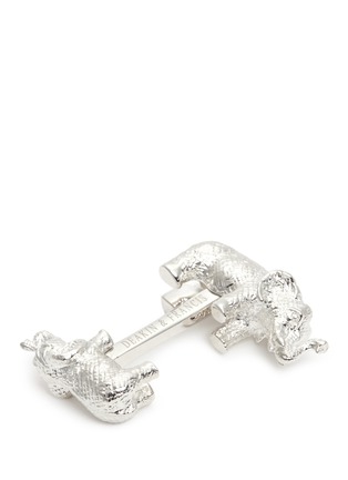 细节 - 点击放大 - DEAKIN & FRANCIS - 大象造型纯银袖扣