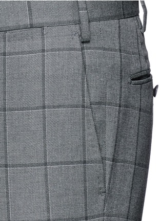 细节 - 点击放大 - TOMORROWLAND - 窗框格纹羊毛长裤