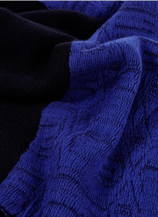 细节 –点击放大 - OYUNA - Andro拼色针织羊绒毯