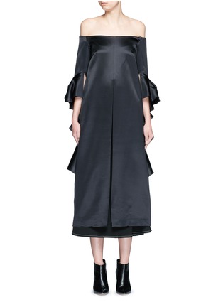 首图 - 点击放大 - ELLERY - STANLEY荷叶边露肩长上衣