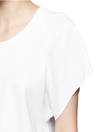 细节 - 点击放大 - ELLERY - 绉绸微荷叶边T恤