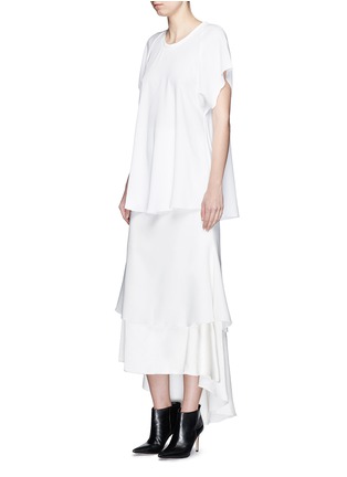 模特示范图 - 点击放大 - ELLERY - 绉绸微荷叶边T恤