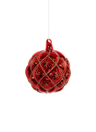 首图 –点击放大 - SHISHI - 丝绒拼贴玻璃球圣诞吊饰