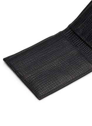 细节 - 点击放大 - DOLCE & GABBANA - 拼贴缀饰纹理牛皮折叠钱包