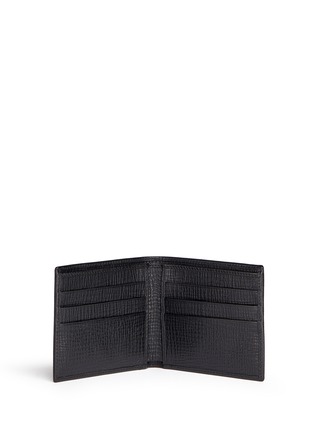 模特儿示范图 - 点击放大 - DOLCE & GABBANA - 拼贴缀饰纹理牛皮折叠钱包