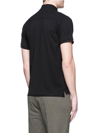 背面 - 点击放大 - SCOTCH & SODA - 单色珠地布POLO衫