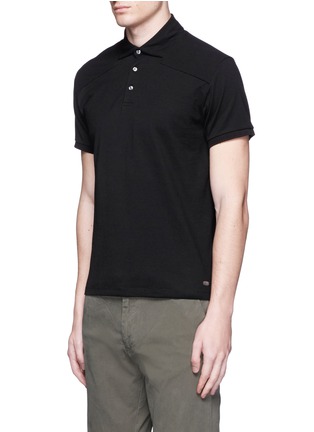 正面 -点击放大 - SCOTCH & SODA - 单色珠地布POLO衫