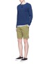 模特儿示范图 - 点击放大 - SCOTCH & SODA - 单色纯棉斜纹布短裤