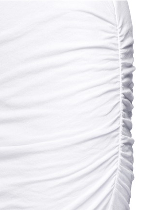 细节 - 点击放大 - JAMES PERSE - 抽褶棉质无袖连衣裙