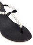 细节 - 点击放大 - RENÉ CAOVILLA - 珍珠水晶夹脚凉鞋