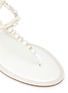 细节 - 点击放大 - RENÉ CAOVILLA - 水晶珍珠夹脚平底凉鞋