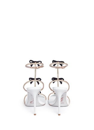 背面 - 点击放大 - RENÉ CAOVILLA - 仿水晶蝴蝶结搭带高跟凉鞋