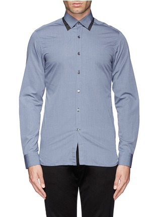 首图 - 点击放大 - LANVIN - 纯棉拼色领衬衫