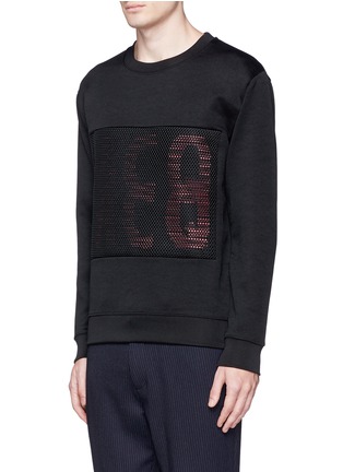 正面 -点击放大 - MC Q - 网眼拼贴字母卫衣