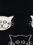 细节 - 点击放大 - HAPPY SOCKS - 猫咪笑脸嵌花混棉袜