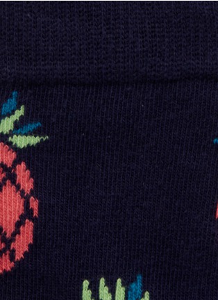 细节 - 点击放大 - HAPPY SOCKS - 儿童款樱桃及菠萝图案袜子套装