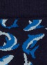 细节 - 点击放大 - HAPPY SOCKS - 儿童款鲨鱼条纹波点嵌花袜子套装