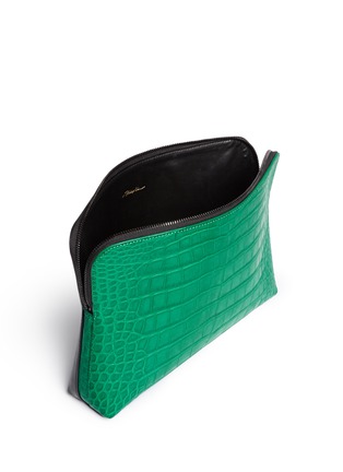细节 - 点击放大 - 3.1 PHILLIP LIM - '31 Minute' alligator leather cosmetic pouch