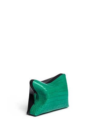 正面 -点击放大 - 3.1 PHILLIP LIM - '31 Minute' alligator leather cosmetic pouch