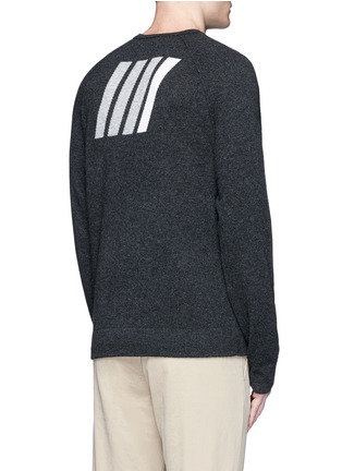 背面 - 点击放大 - JAMES PERSE - 条纹装饰羊绒针织衫