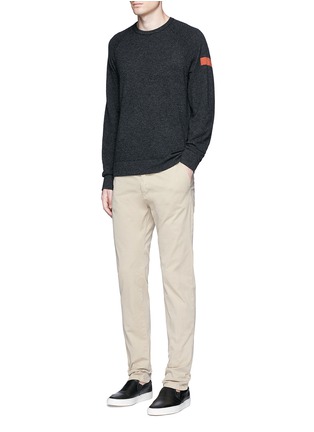 模特儿示范图 - 点击放大 - JAMES PERSE - 条纹装饰羊绒针织衫