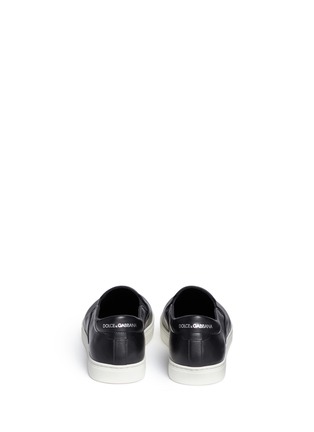 背面 - 点击放大 - DOLCE & GABBANA - London拼贴缀饰牛皮厚底便鞋