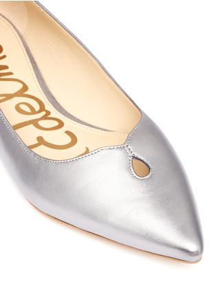 细节 - 点击放大 - SAM EDELMAN - Ruby水滴形镂空真皮尖头平底鞋