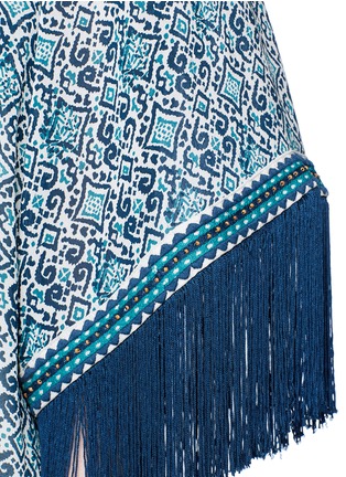 细节 - 点击放大 - TALITHA - 民族印花流苏真丝外套