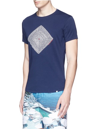 正面 -点击放大 - ORLEBAR BROWN - Aboriginal波点几何印花纯棉T恤