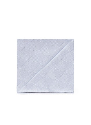 首图 - 点击放大 - ARMANI COLLEZIONI - 三角条纹混丝袋巾