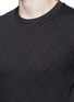 细节 - 点击放大 - ARMANI COLLEZIONI - 席纹图案长袖T恤