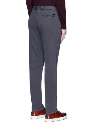 背面 - 点击放大 - ARMANI COLLEZIONI - 单色斜纹棉布长裤