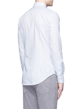 背面 - 点击放大 - ARMANI COLLEZIONI - 格纹图案纯棉衬衫