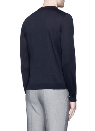 背面 - 点击放大 - ARMANI COLLEZIONI - 单色初剪羊毛针织衫