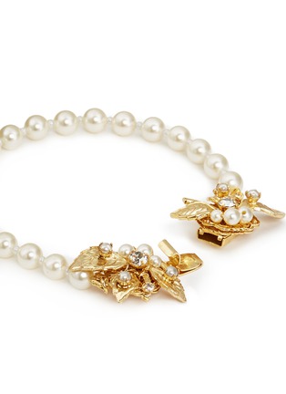 细节 - 点击放大 - MIRIAM HASKELL - 树叶造型人造珍珠手链