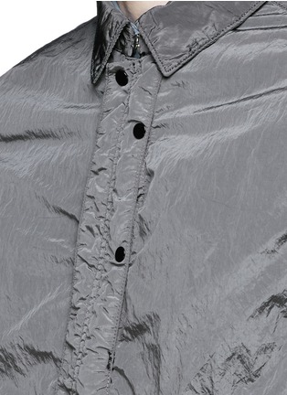 细节 - 点击放大 - STONE ISLAND - 皱褶感尼龙衬衫式外套