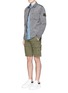 模特示范图 - 点击放大 - STONE ISLAND - 皱褶感尼龙衬衫式外套