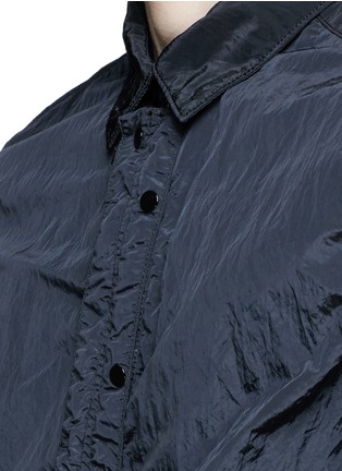 细节 - 点击放大 - STONE ISLAND - 皱褶感尼龙衬衫式外套