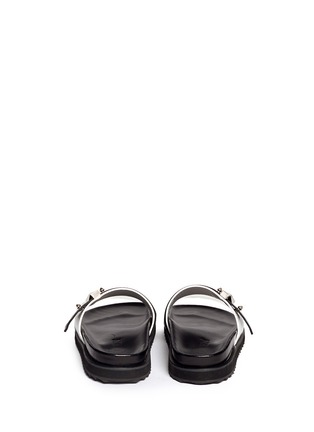 背面 - 点击放大 - ALEXANDER MCQUEEN - Metal bridge colourblock leather sandals