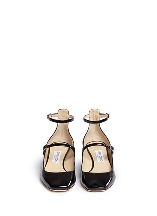 正面 - 点击放大 - JIMMY CHOO - WILBUR几何拼接漆皮玛丽珍高跟鞋