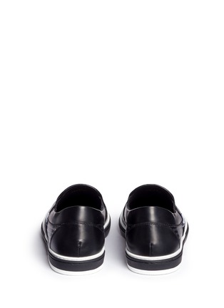 背面 - 点击放大 - JIMMY CHOO - grove金属感千鸟格印花厚底便鞋