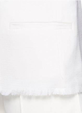 细节 - 点击放大 - MO&CO. EDITION 10 - 皱感边饰羊毛西服外套