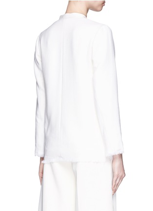 背面 - 点击放大 - MO&CO. EDITION 10 - 皱感边饰羊毛西服外套