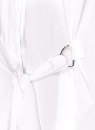 细节 - 点击放大 - 3.1 PHILLIP LIM - 裙摆式层次拼贴混棉衬衫