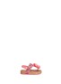 首图 - 点击放大 - LUCKY SOLE - 'Mini Bloom' infant glitter flower appliqué sandals