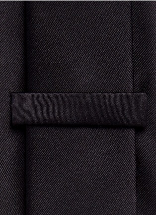 细节 - 点击放大 - ARMANI COLLEZIONI - 单色真丝领带