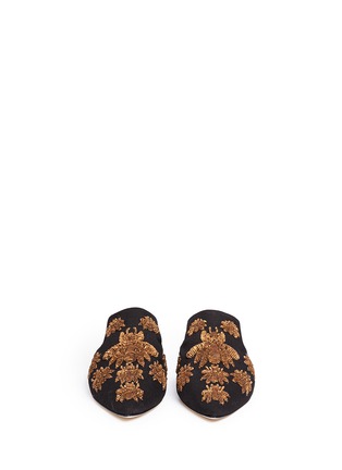 正面 - 点击放大 - SANAYI 313 - RAGNO昆虫刺绣纯棉平底凉拖