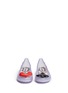 正面 -点击放大 - MELISSA - X ALICE IN WONDERLAND黑桃红心装饰PVC坡跟鞋