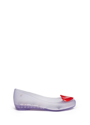 首图 - 点击放大 - MELISSA - X ALICE IN WONDERLAND黑桃红心装饰PVC坡跟鞋